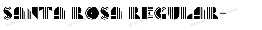 Santa Rosa Regular字体转换